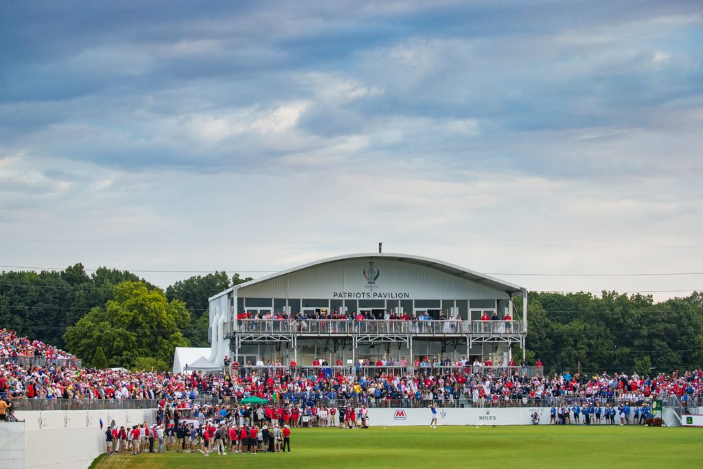The Solheim Cup. (Photo courtesy of Solheim Cup on Twitter)