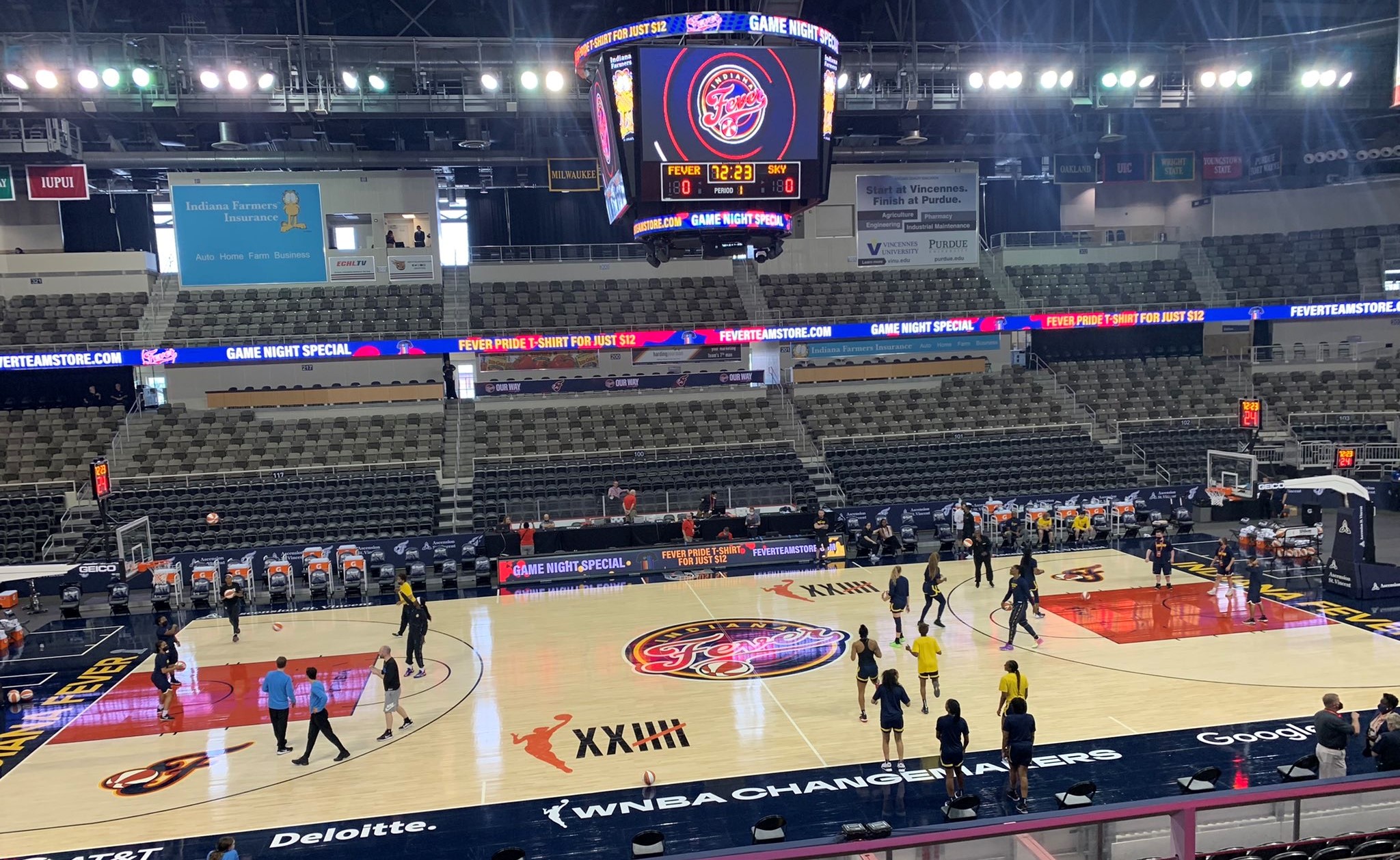 Indiana Fever home court Indiana Farmers Colleseum