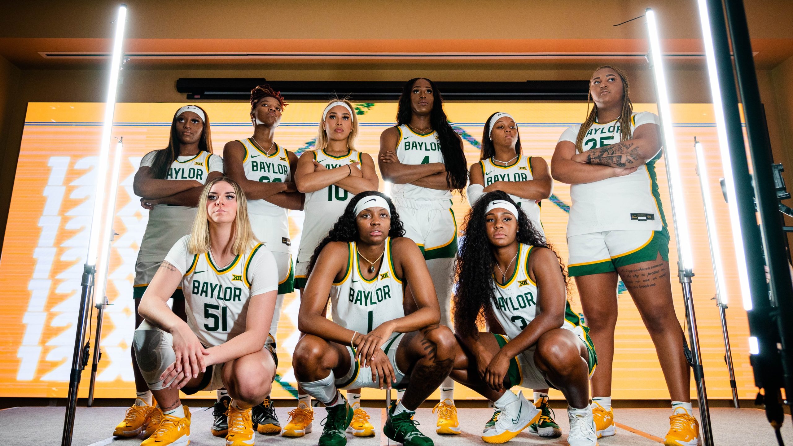 Baylor women's basketball team ahead of the 2021-22 season. (Photo: Baylor Athletics)