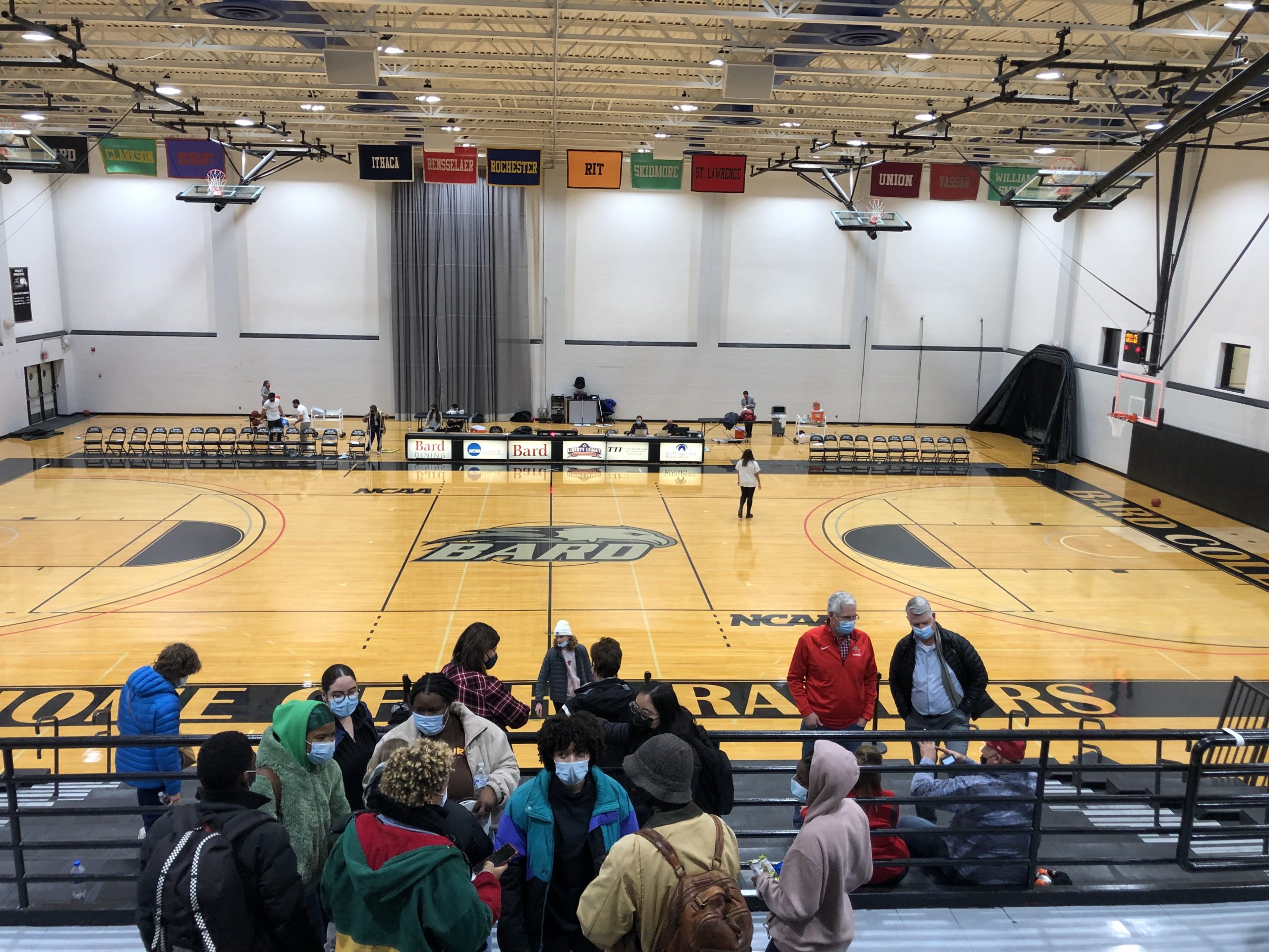 Beautiful Stevenson Gymnasium. (Howard Megdal photo)