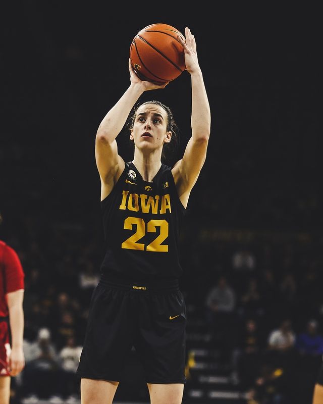 Caitlin Clark releases a free-throw