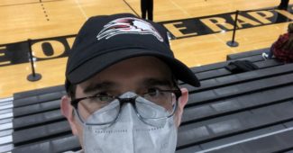 Self-portrait at Stevenson Gymnasium. (Howard Megdal photo)