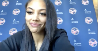 Kysre Gondrezick. (screenshot via WNBA Media Central)