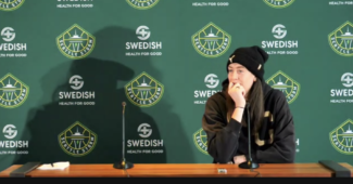 Breanna Stewart ponders her future. (Screenshot via Zoom)