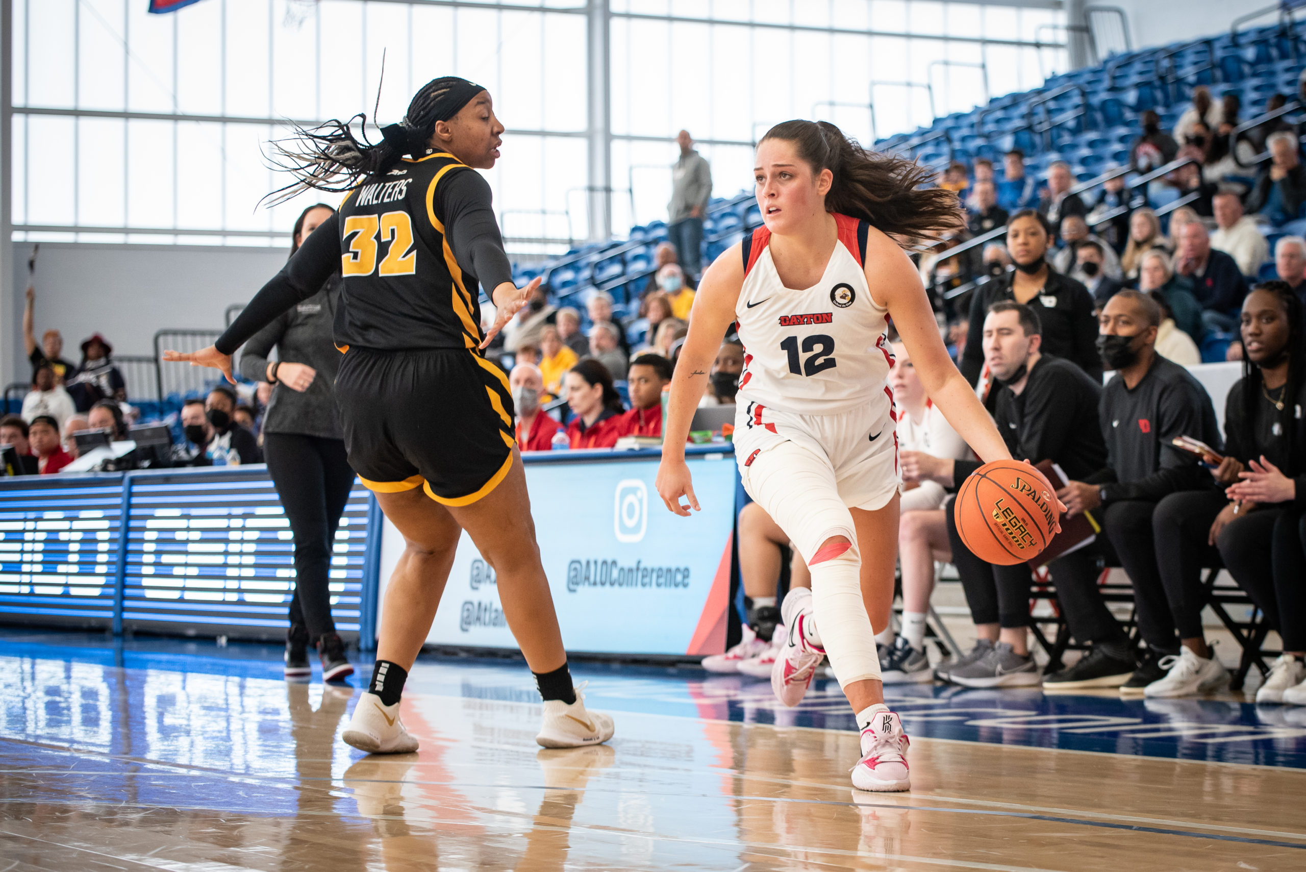 Jenna Giacone drives against VCU