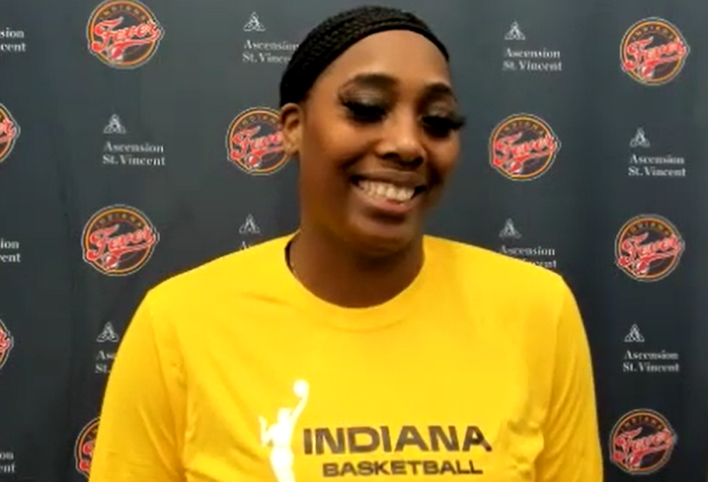Indiana Fever rookie center Ameshya Williams-Holliday