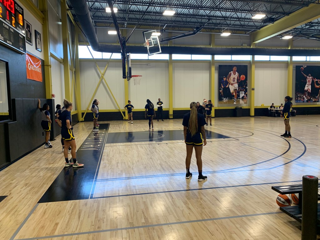 Indiana Fever players at training camp