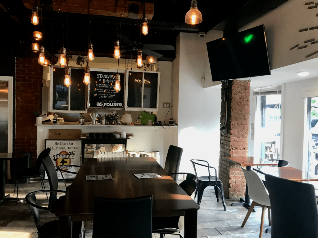 As You Are’s cafe was quiet 45 minutes before the Mystics game tipped off on May 20, 2022. (Photo credit: Jenn Hatfield)