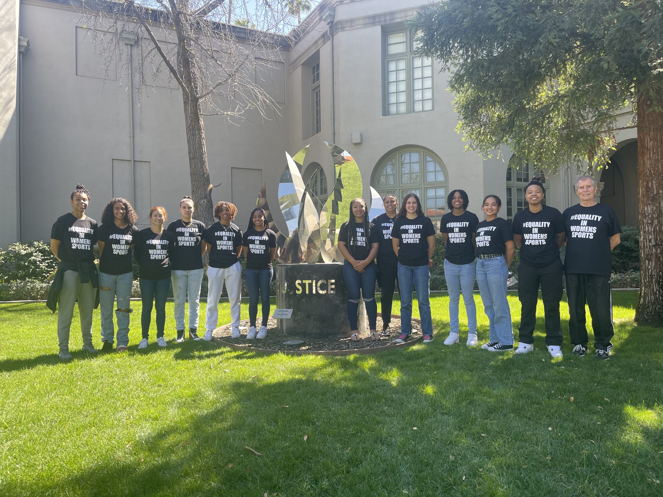 Left to Right Desiree Jackson (assistant) Marie Diop Elizabeth Lau Maxine Najera Mya Clark Shanon Jordan Neveah Manning Alicia Berber Ashley Smith Ayanna Bourgeois Alyssa Serna Regenus Gates Micheal Barnes (assistant coach/former head coach and RCC alumnus of the yr 2022)