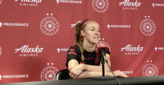 Becky Sauerbrunn. (Screenshot from Annie M. Peterson)