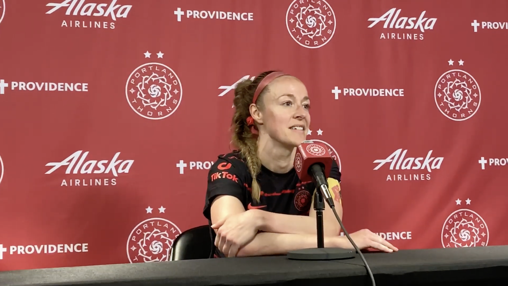 Becky Sauerbrunn. (Screenshot from Annie M. Peterson)