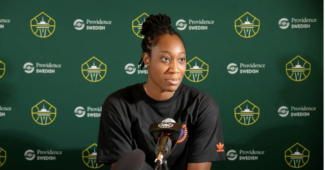 Tina Charles. (Screenshot from Zoom presser)