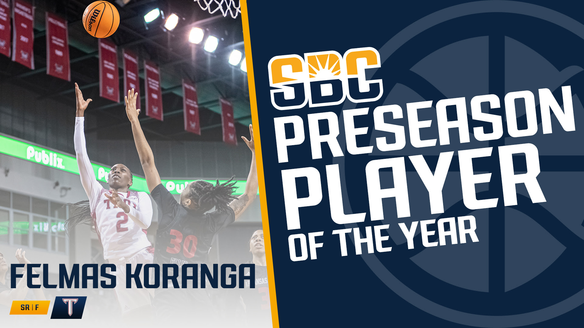 Felmas Koranga. (photo courtesy of Sun Belt Conference)