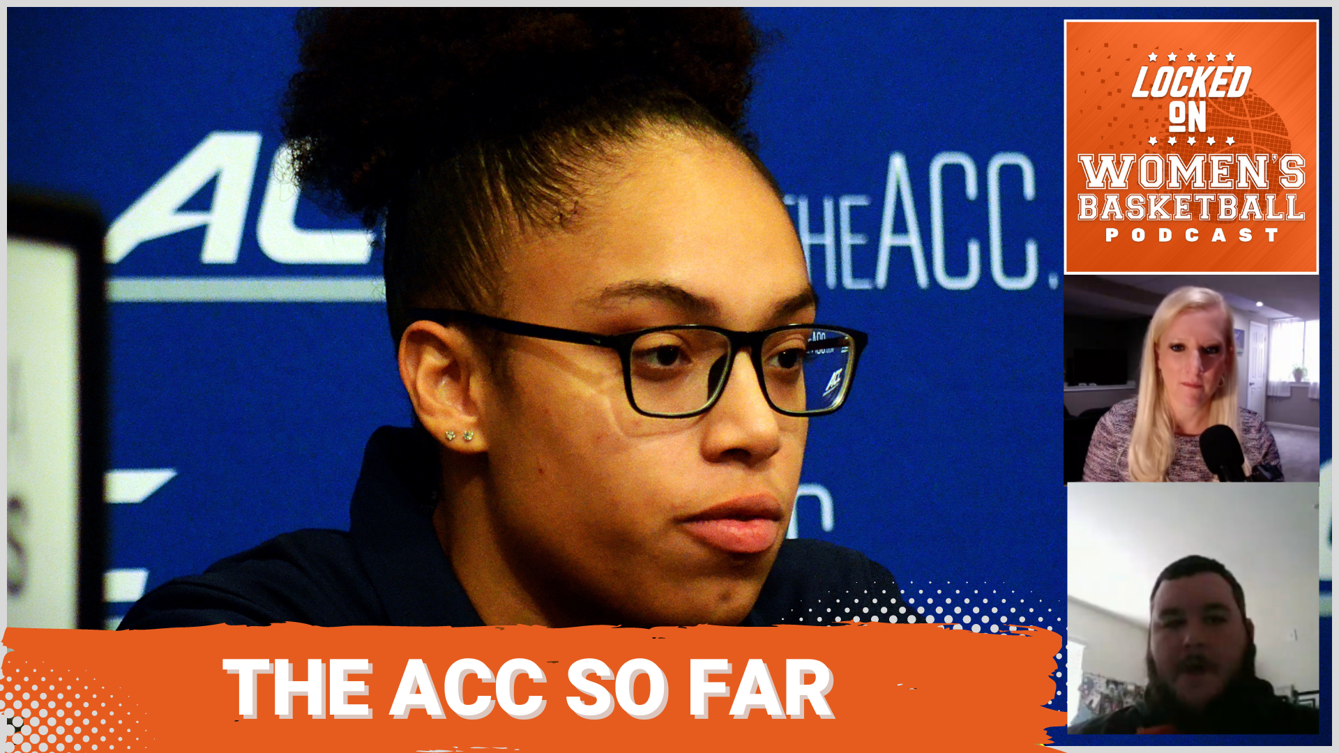 Locked on Women's Basketball preview thumbnail for the ACC week one episode titled "The ACC so far"