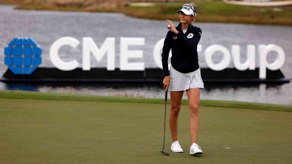 Nelly Korda at the 2021 CME Championship. Image from LPGA.com.