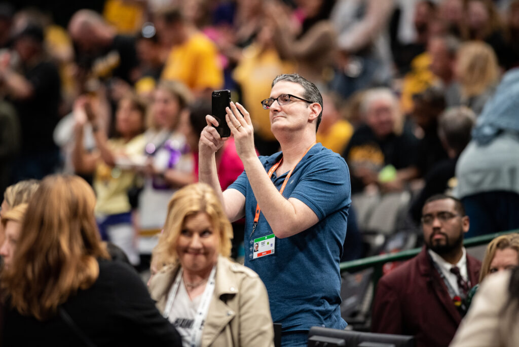 In my element. (Domenic Allegra photo)