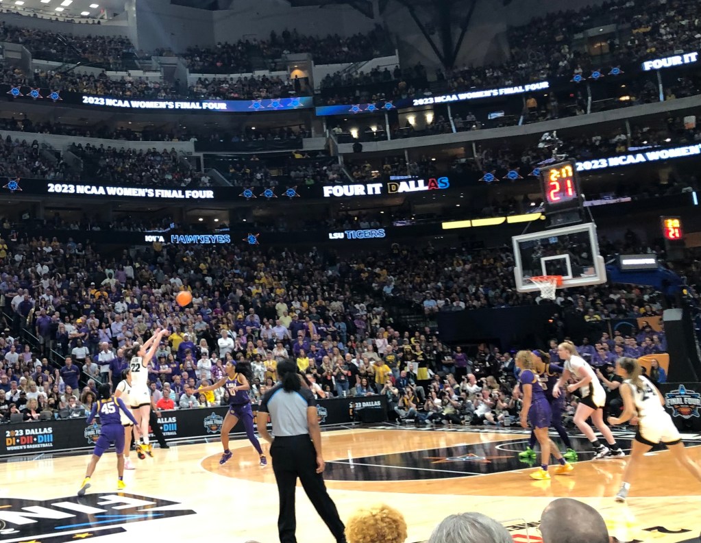 Iowa's Caitlin Clark shoots a 3-pointer.