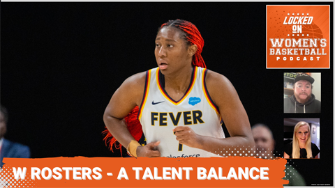 White Text on an orange background reads: W Rosters - A Talent Balance