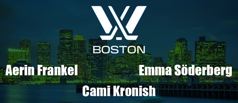 PWHL Boston goalies: Aerin Frankel, Emma Soderberg, Cami Kronish