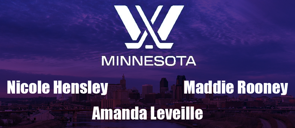 PWHL Minnesota goalies: Nicole Hensley, Maddie Rooney, Amanda Leveille