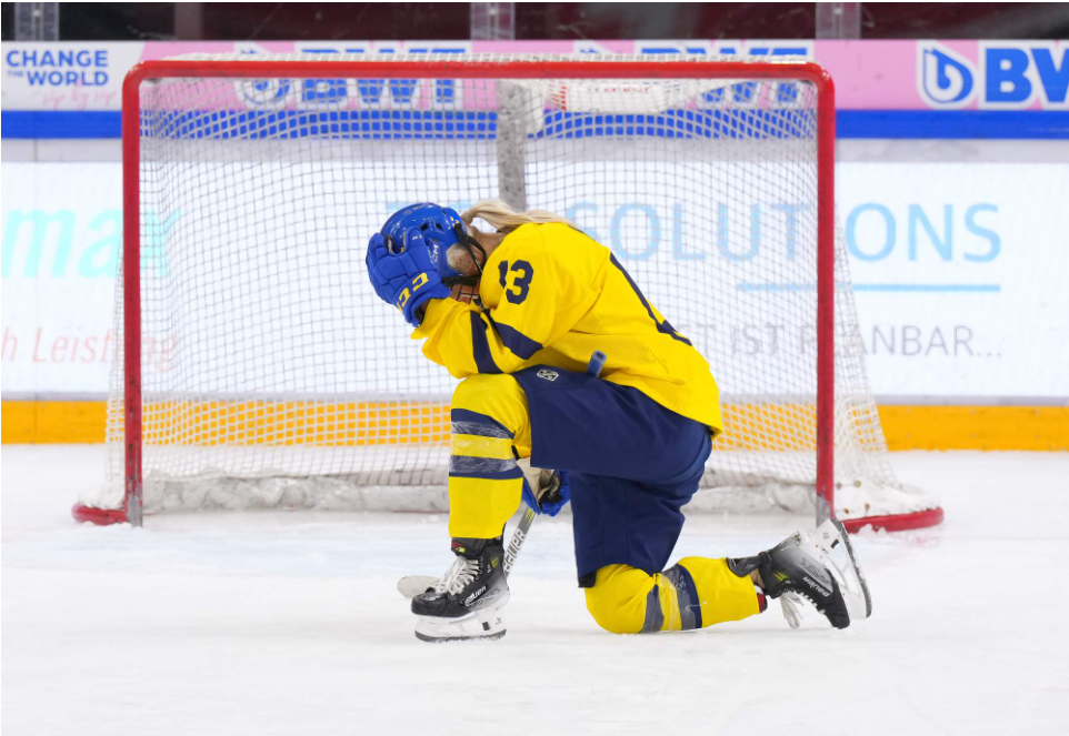 Mira Hallin after losing to Czechia 