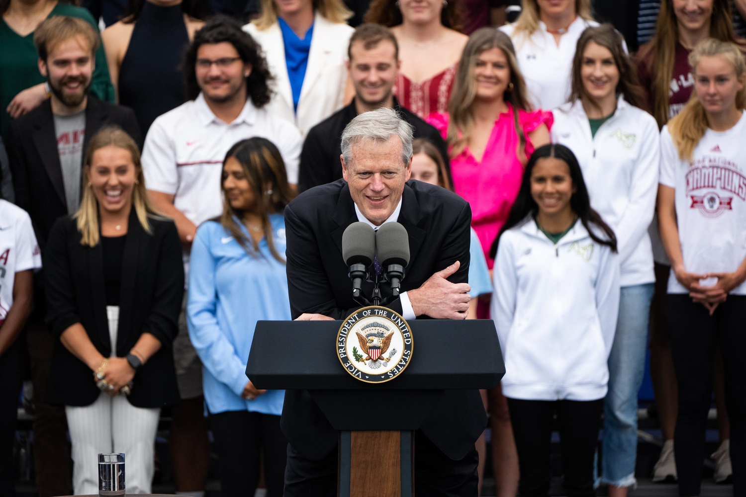 NCAA president Charlie Baker speaks during College Athlete Day at the White House. (USA Today Images)