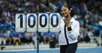 Jordan Chiles got a perfect 10 on floor at UCLA in 2023