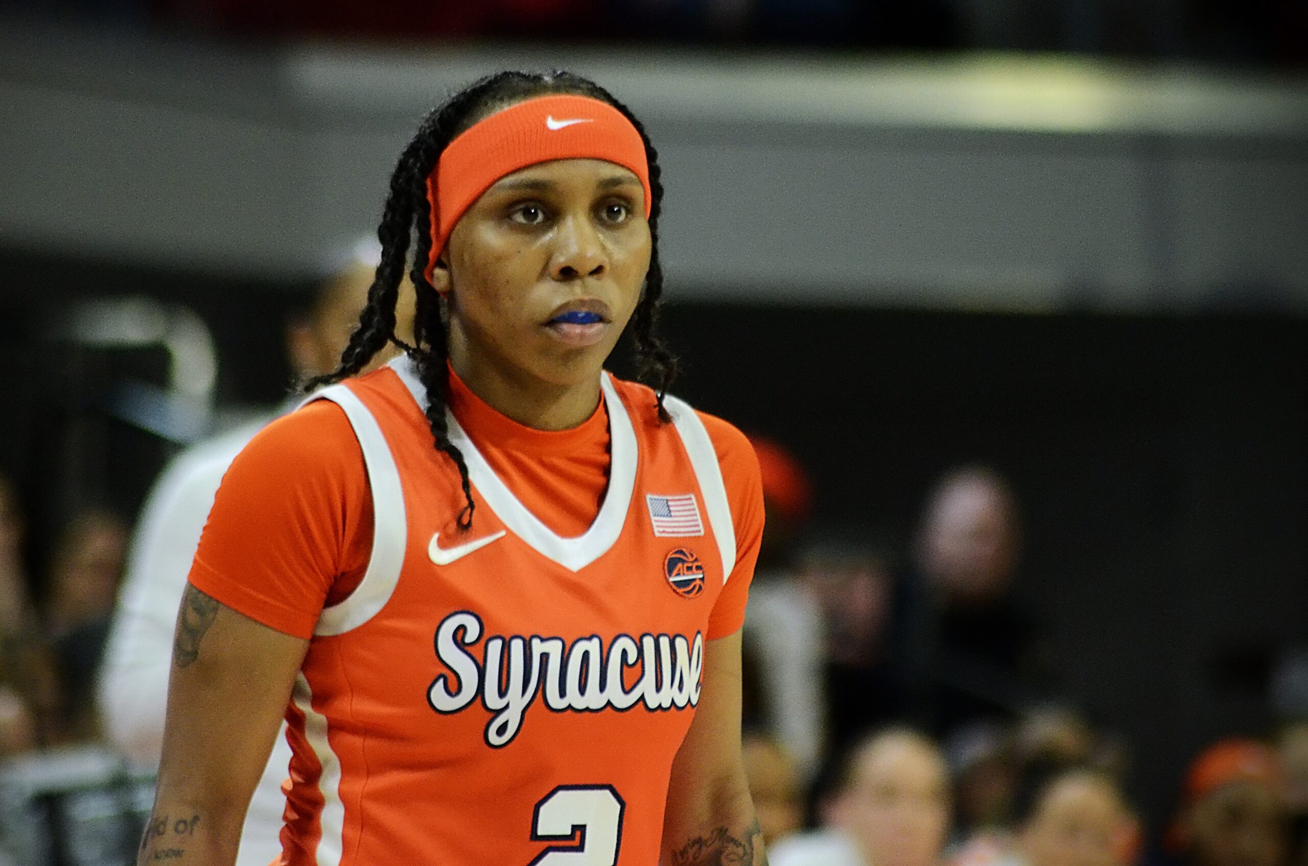Syracuse guard Dyaisha Fair at the 2024 ACC Tournament (Photo credit: Mitchell Northam, The Next)