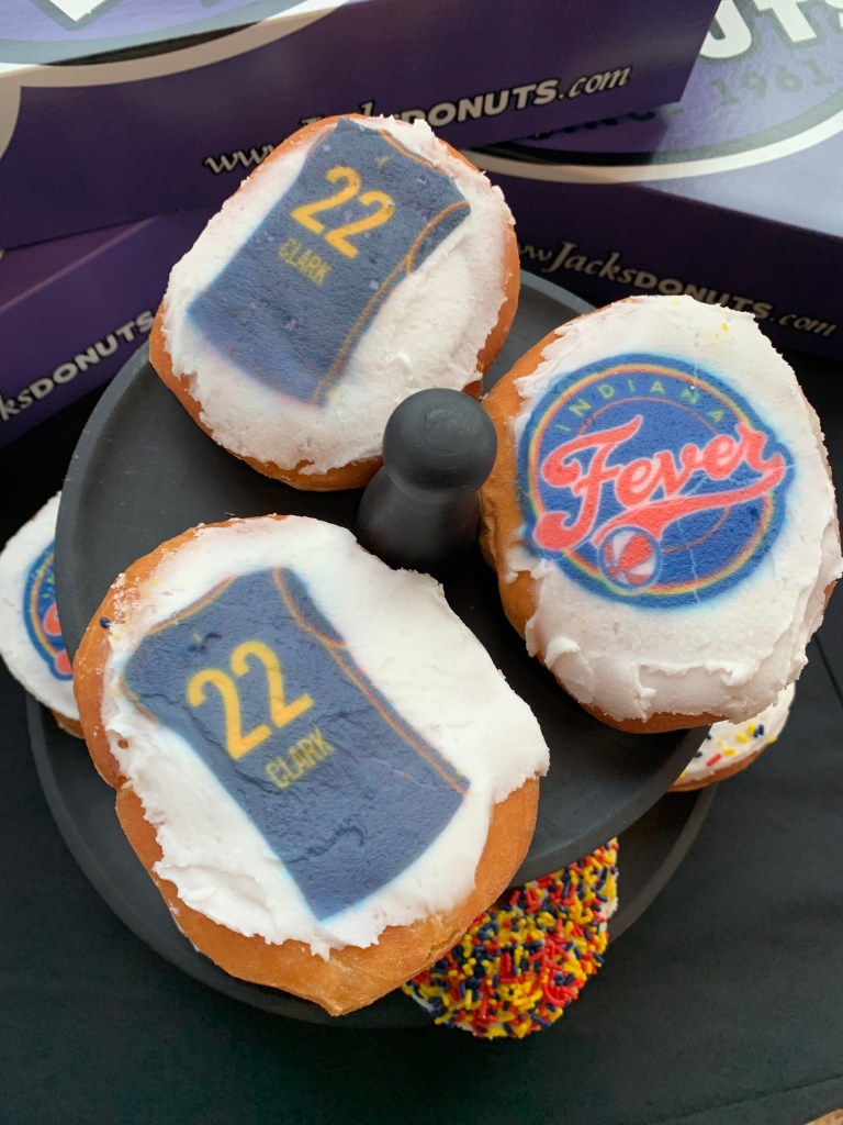 Caitlin Clark donuts