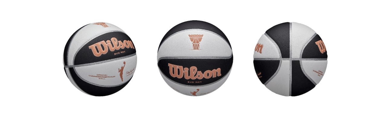 The WNBA reveals the game ball for Commissioner's Cup qualifying games.