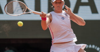 Iga Swiatek in the 2023 Roland Garros final