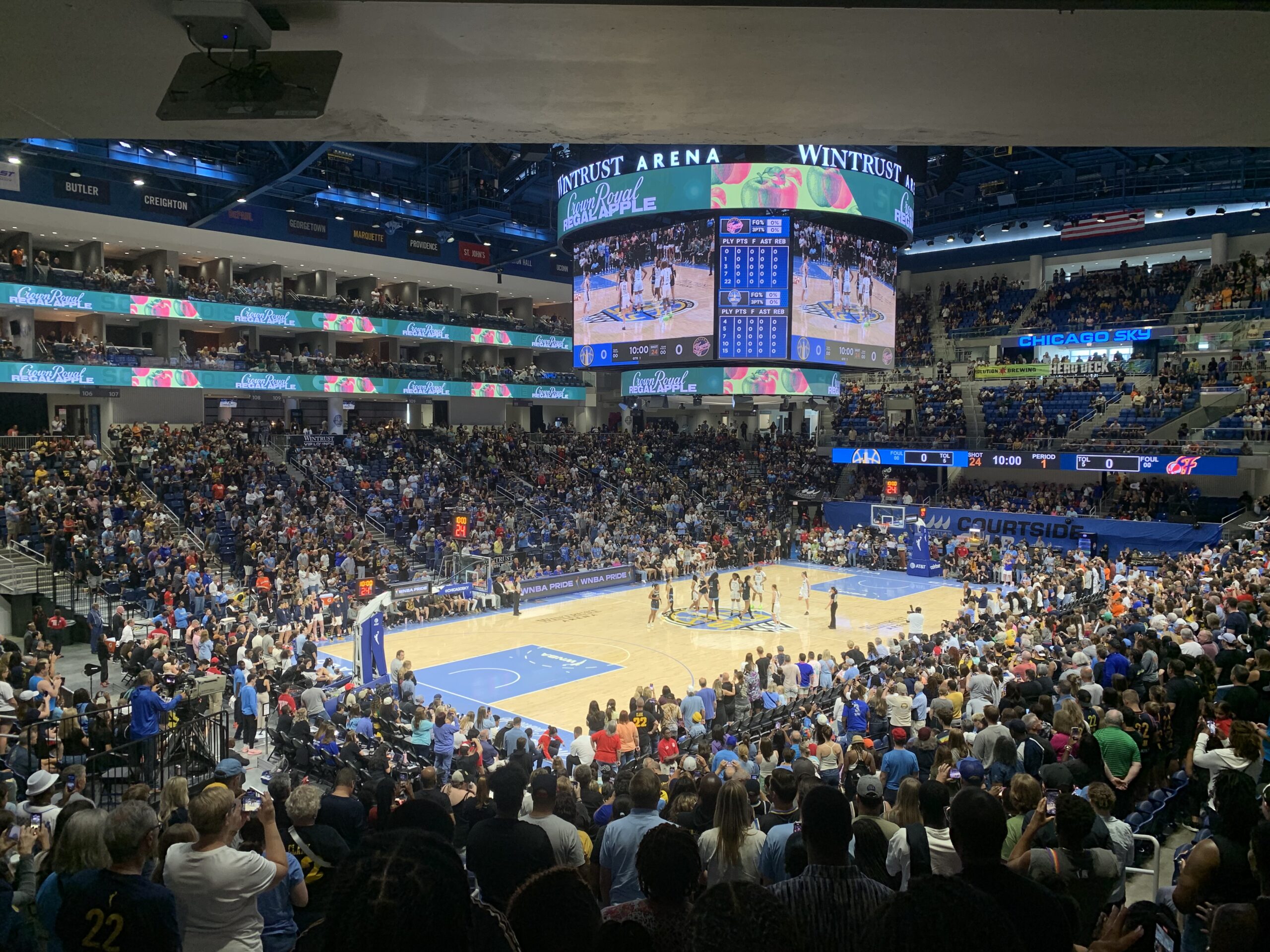 Chicago’s arena during a Sky-Fever game
