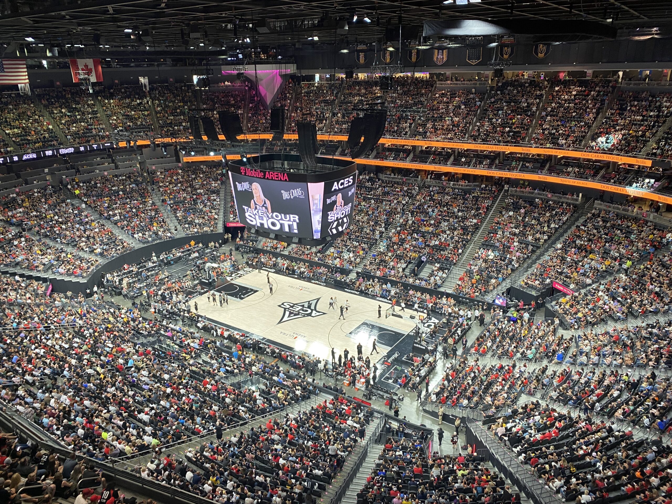 Las Vegas Aces and Indiana Fever sell out T-Mobile Arena