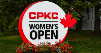 Sign of the CPKC Women's Open golf tournament.