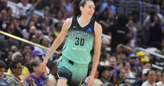 Breanna Stewart smiles.