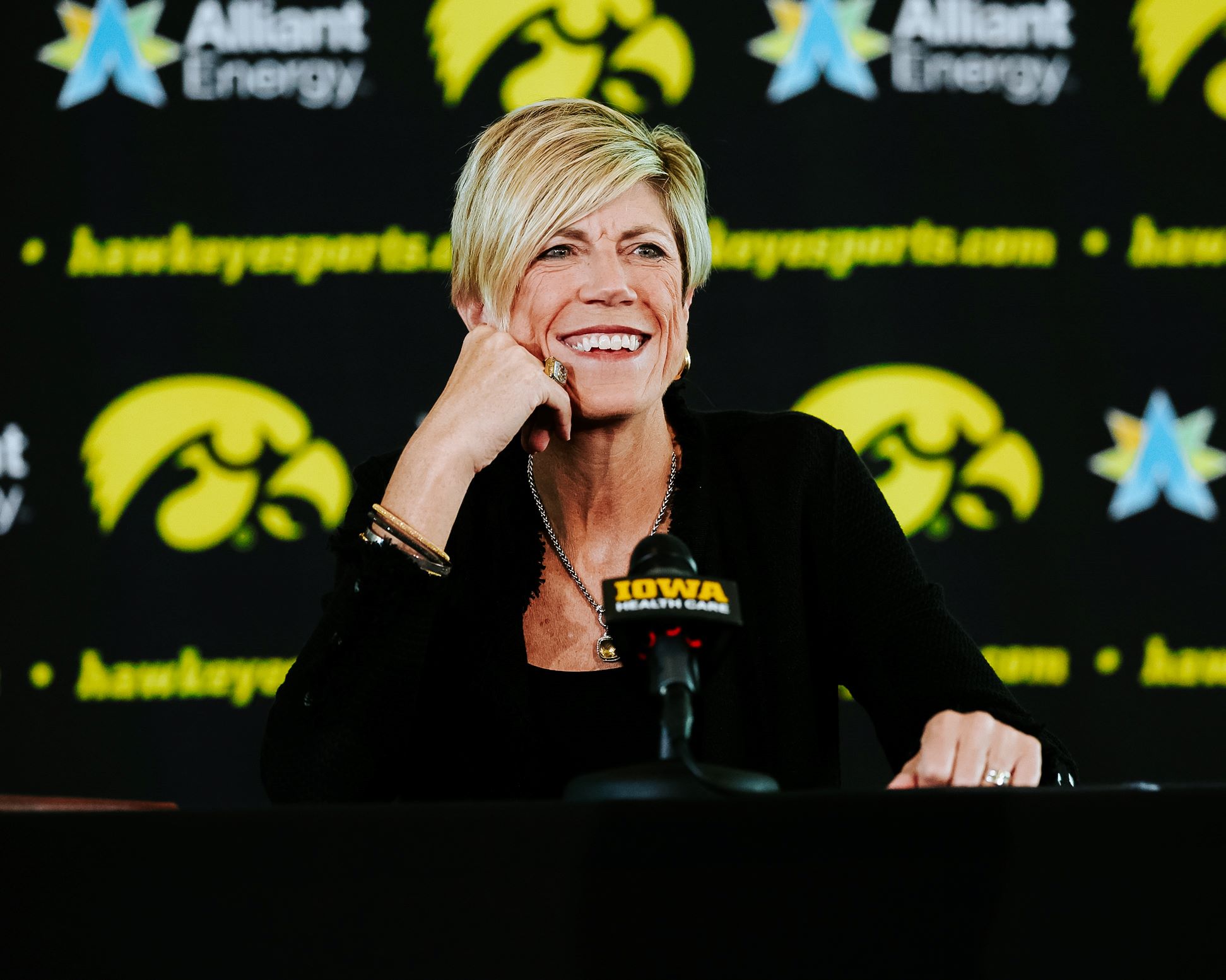 Iowa women's basketball head coach Jan Jensen