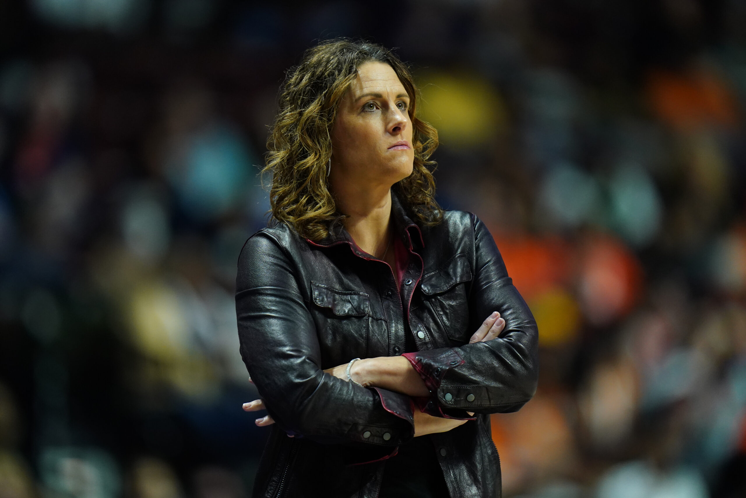 Stephanie White during Lynx-Sun playoff game