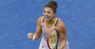 Jasmine Paolini in action at the 2024 U.S. Open