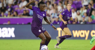 Barbra Banda with the ball