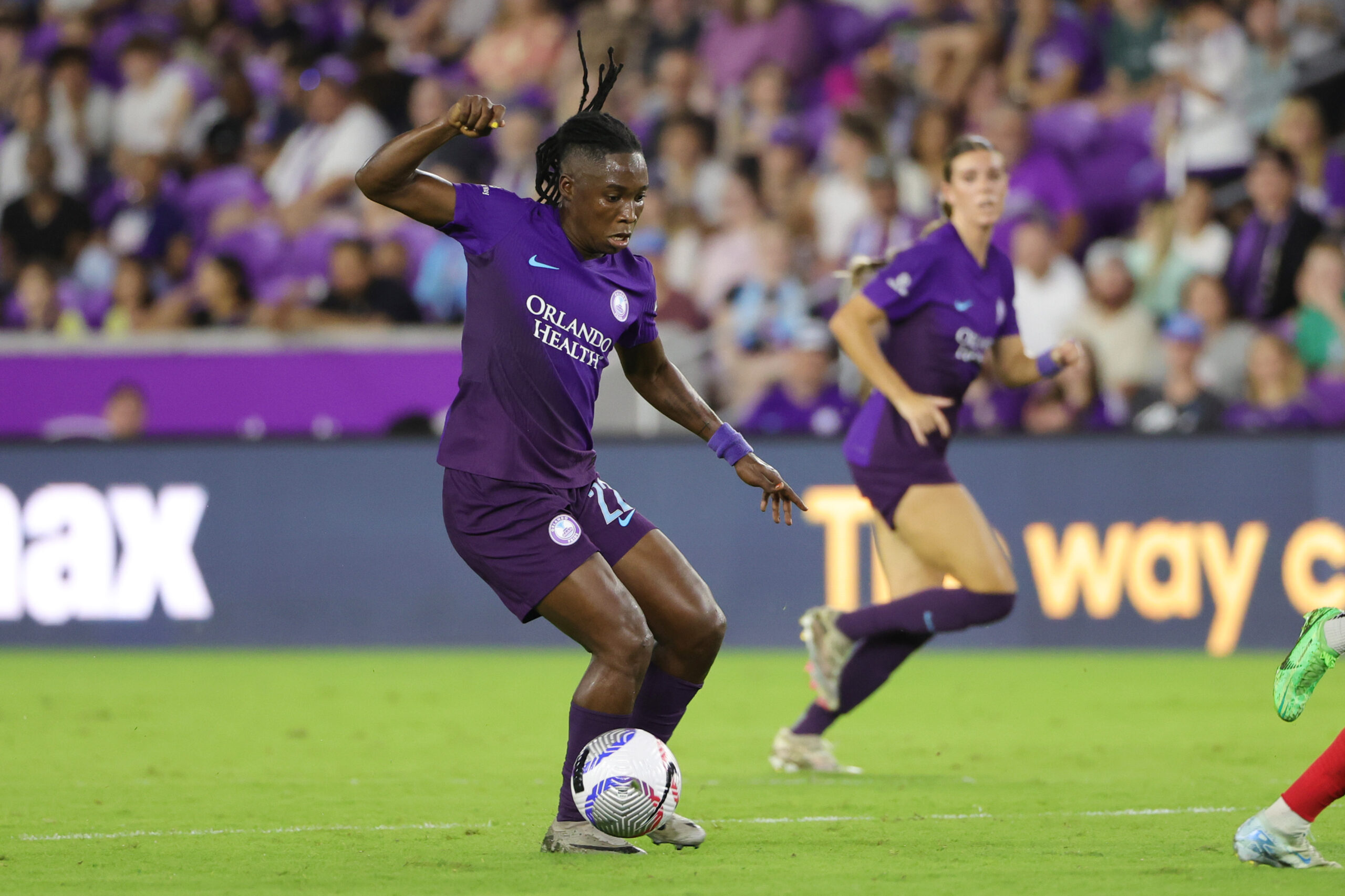 Barbra Banda with the ball