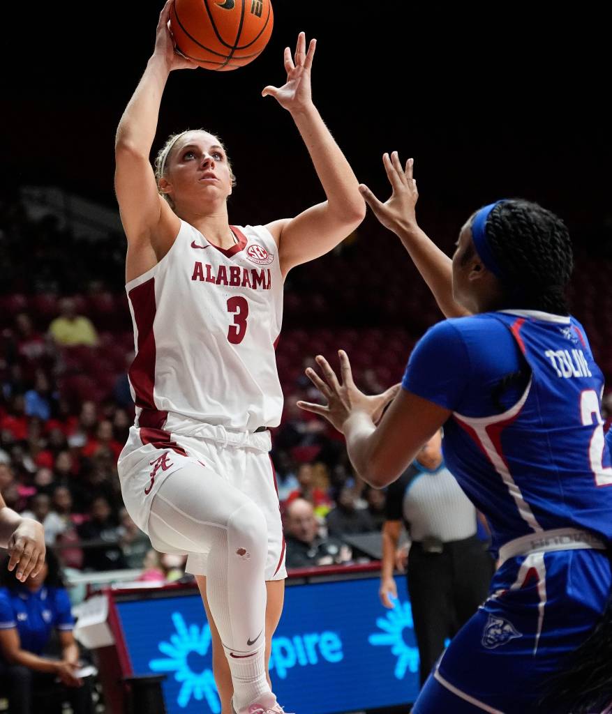Sarah Ashlee Barker releases a jump shot