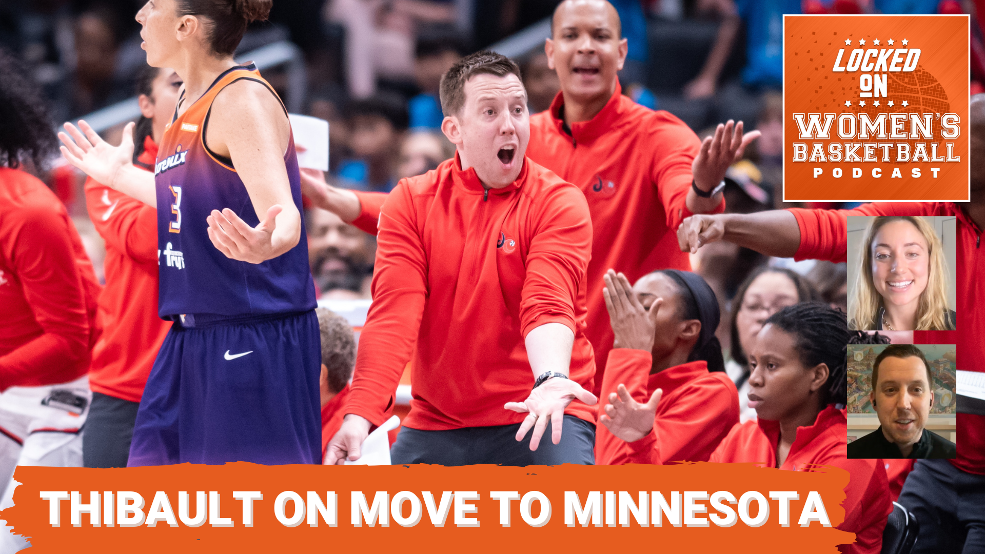 Eric Thibault is pictured in a thumbnail image alongside the podcast title "Thibault on move to Minnesota"