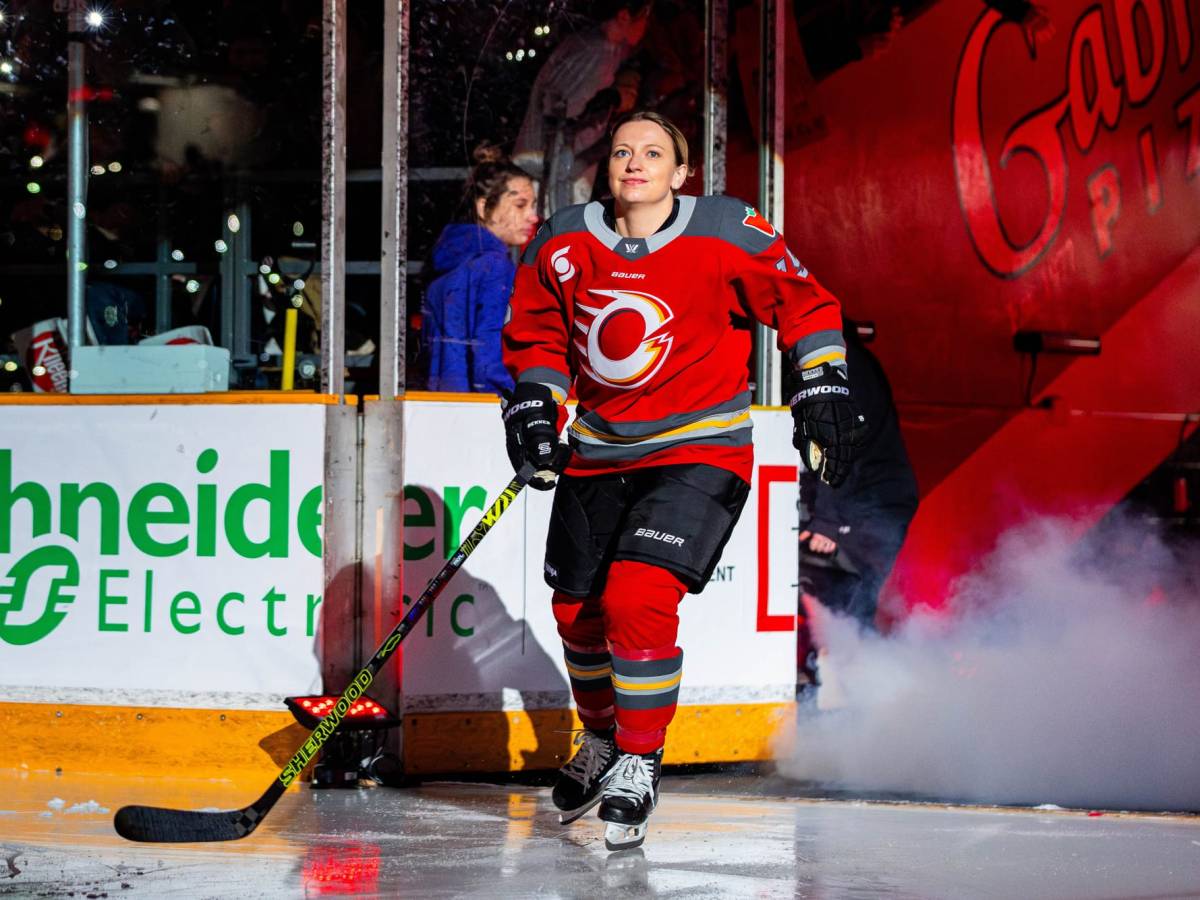 Savannah Harmon takes the ice in Ottawa