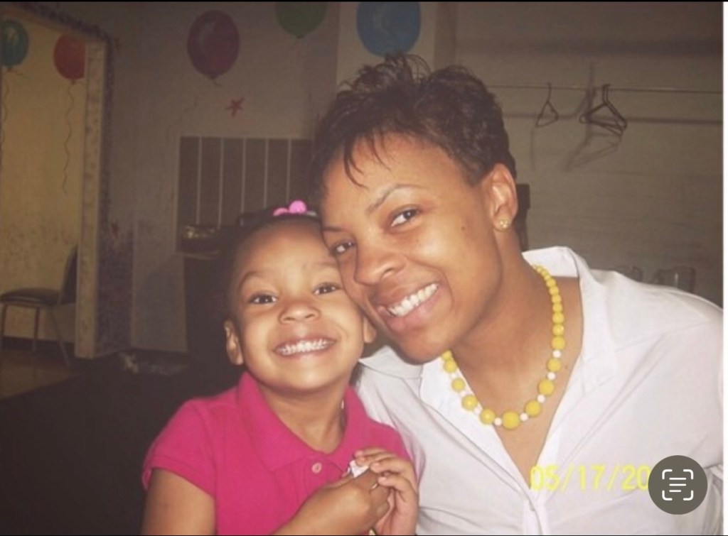 Cire Worley (left) with her mother, Kim, before her passing. Worley remembers her mother, who died from lung cancer when she was in the third grade, coming to her games when she was younger. (Photo credit: Cire Worley)