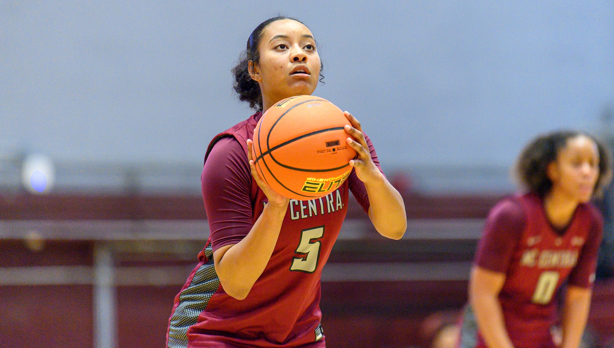 North Carolina Central guard Kyla Bryant attempts a free throw.