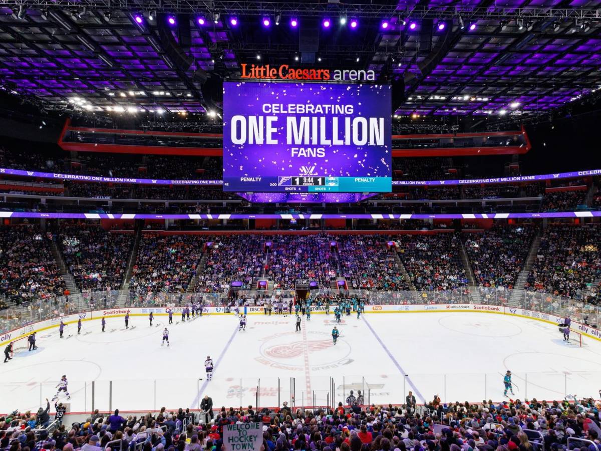 PWHL Celebrates One Millions Fans in Detroit, MI (Photo cred: PWHL)