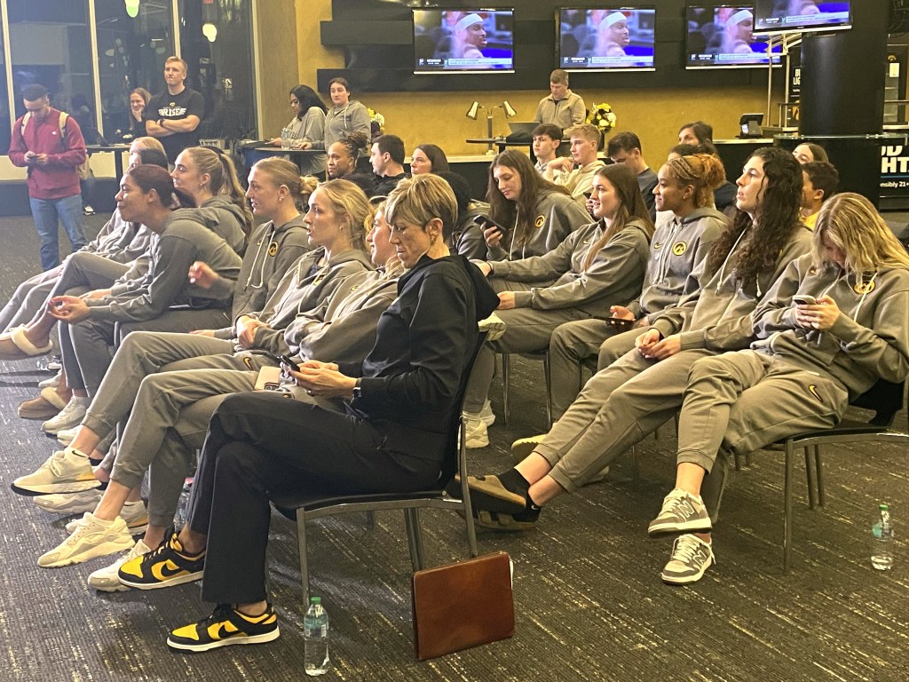 Iowa Hawkeyes wait for announcement selection. 