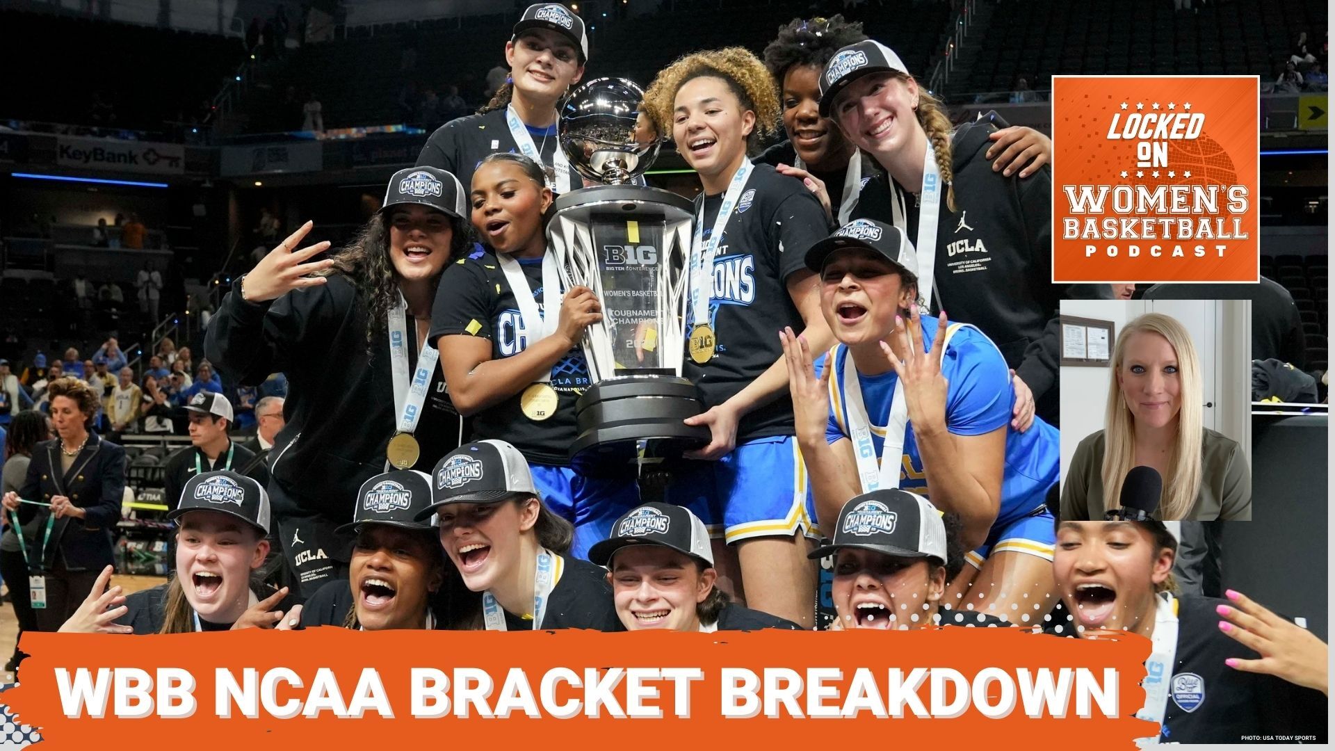 UCLA celebrates winning the Big Ten Tournament