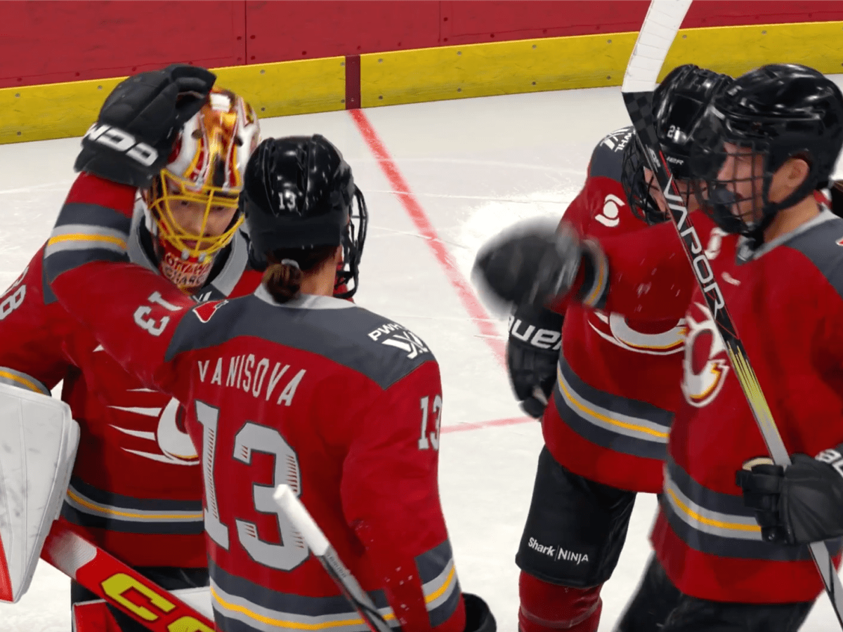 The Ottawa Charge celebrate their virtual victory