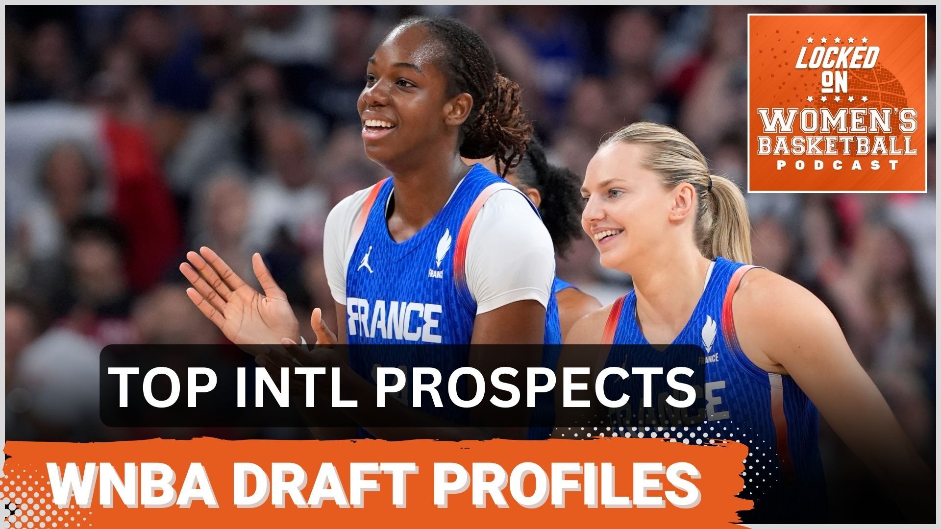 French center Dominique Malonga (left) is the top international prospect in the 2025 WNBA Draft class. (Photo credit: John David Mercer, USA TODAY Sports)